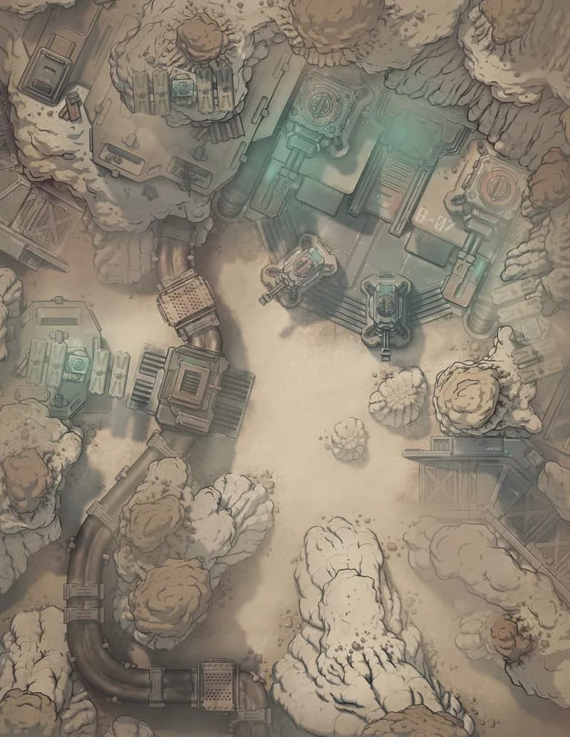 Hoodoos Base map, Fog variant