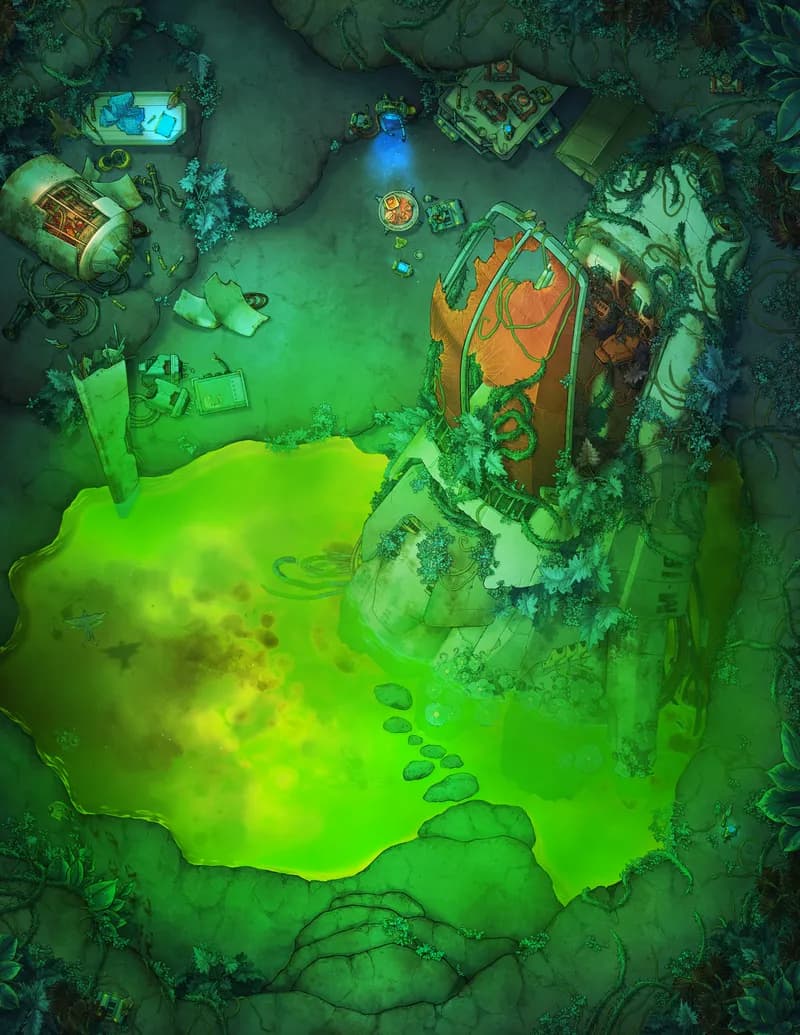 Crash Site Repair Camp map, Toxic variant
