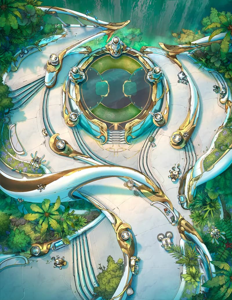 Duelling Arena map, Water Duel variant