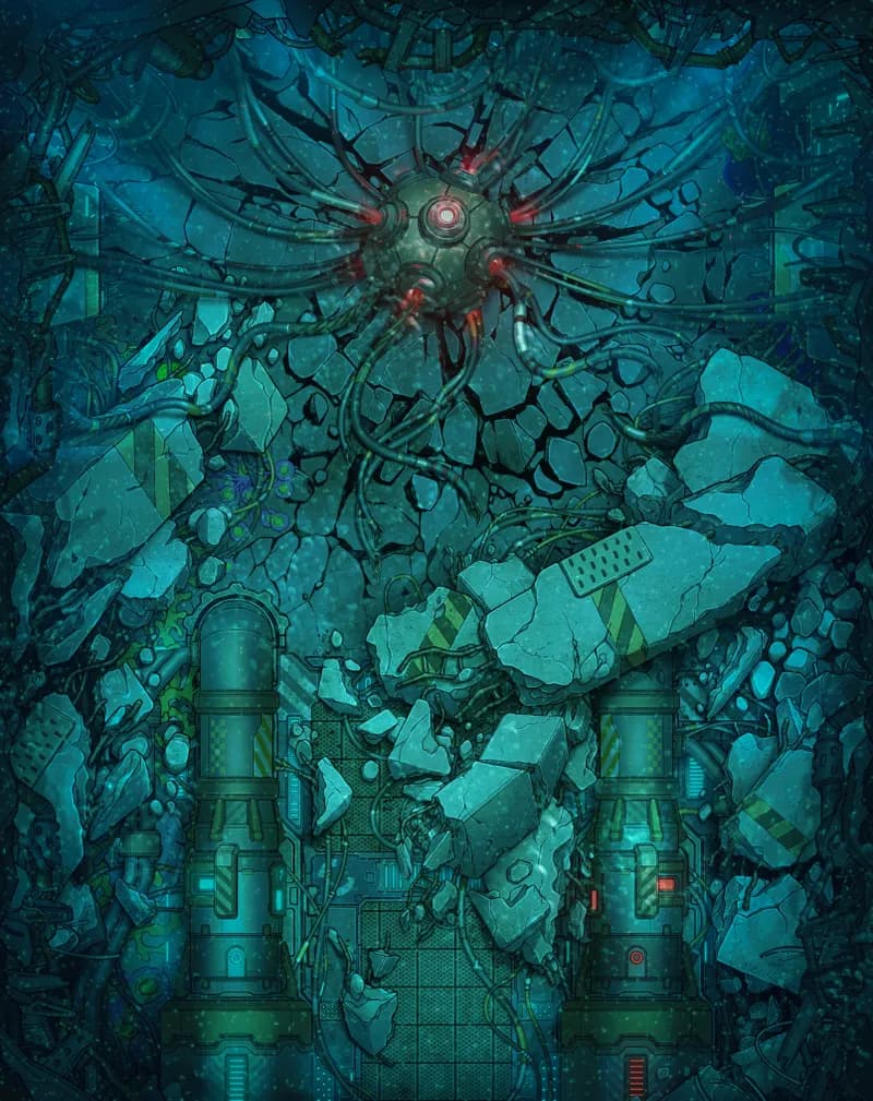 Energy Core map, Underwater variant