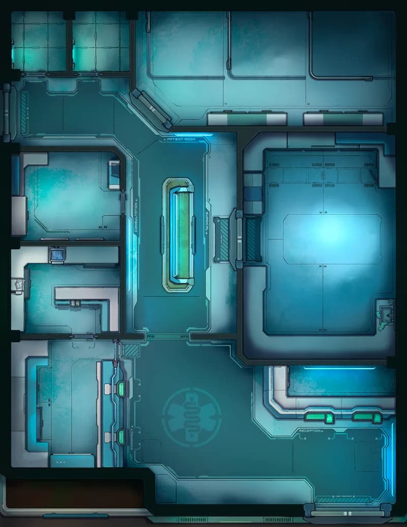 Medical Facility map, Empty variant