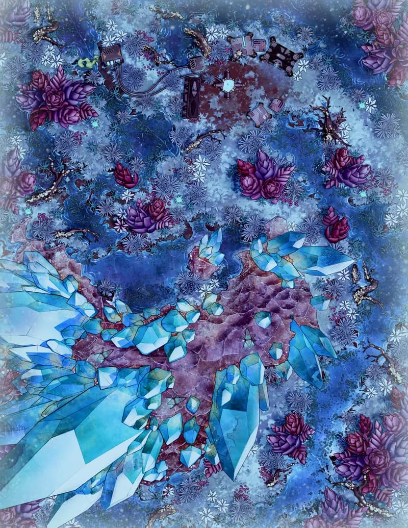Crystal Mire Research Station map, Frozen variant