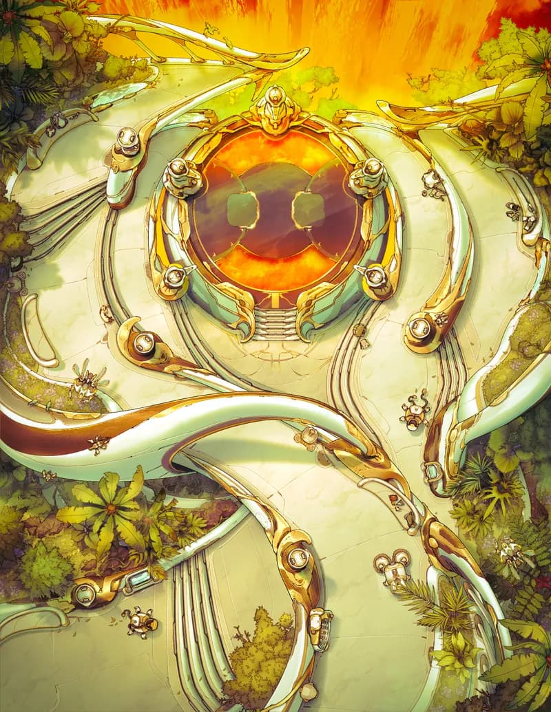 Duelling Arena map, Lava variant