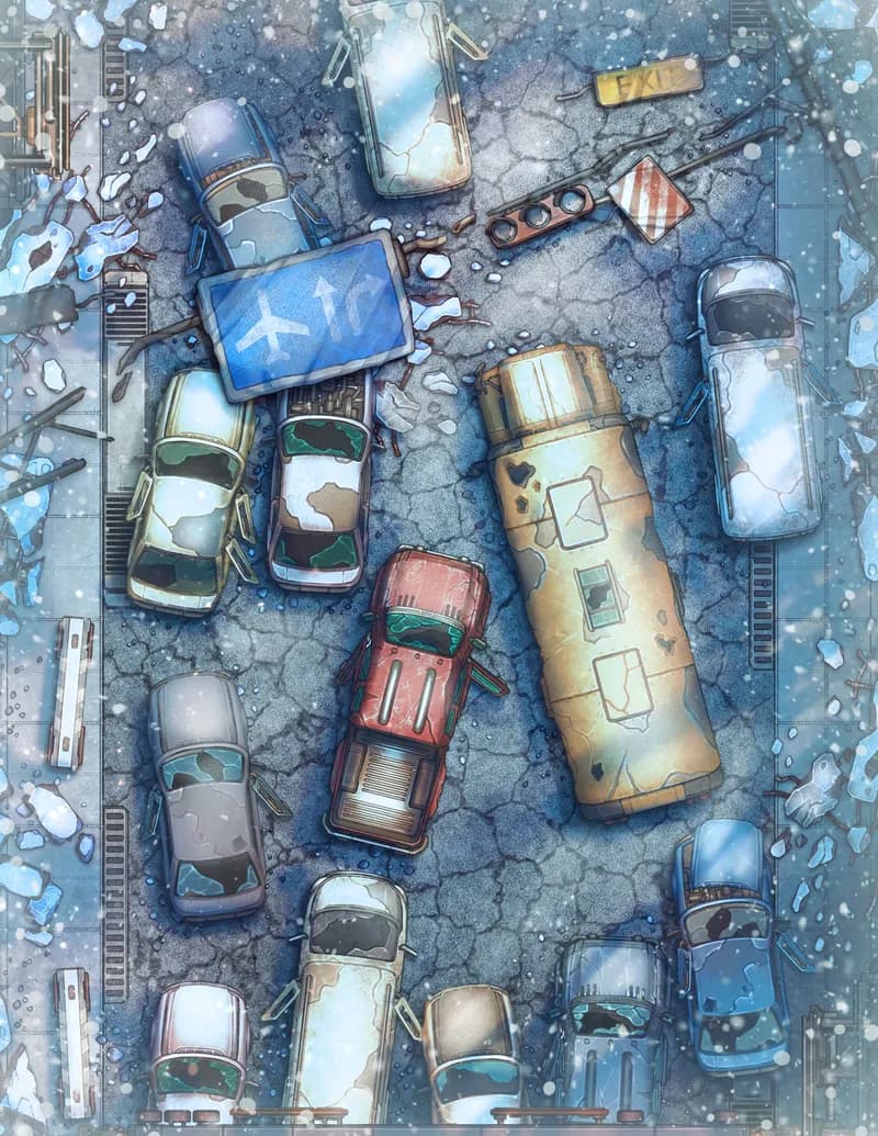 Abandoned Highway map, Blizzard variant