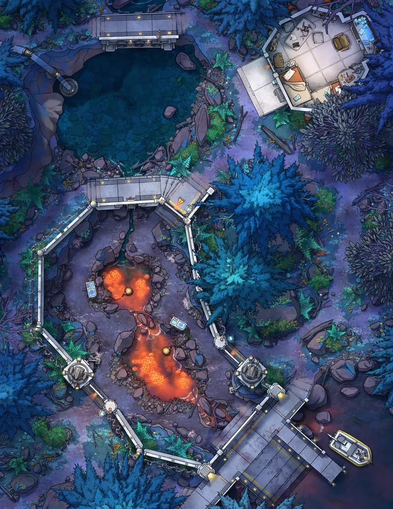 Protected Eco Site map, Original Day variant