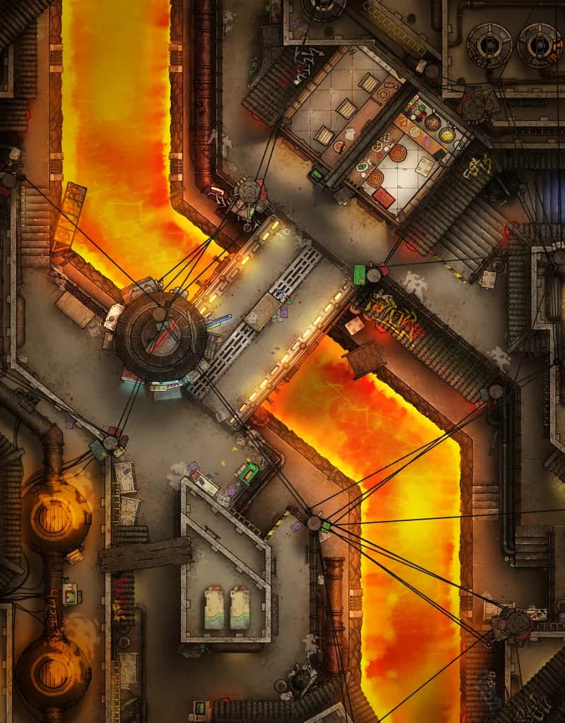 Canal Slums map, Lava Day variant