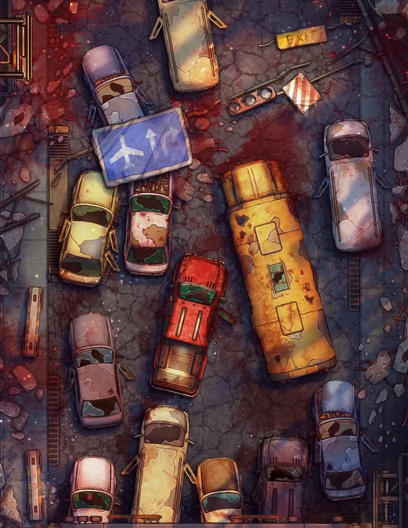 Abandoned Highway map, Massacre variant