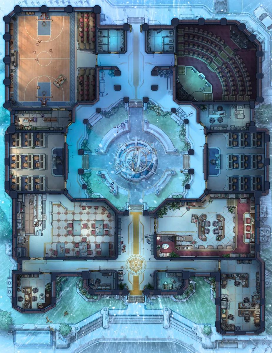 College Campus map, Blizzard variant