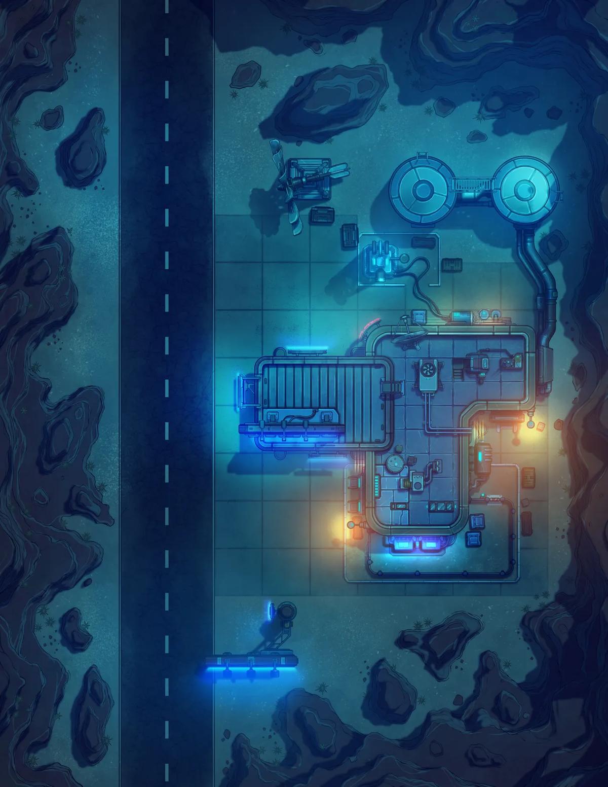Apocalyptic Fuel Station map, Original Night variant