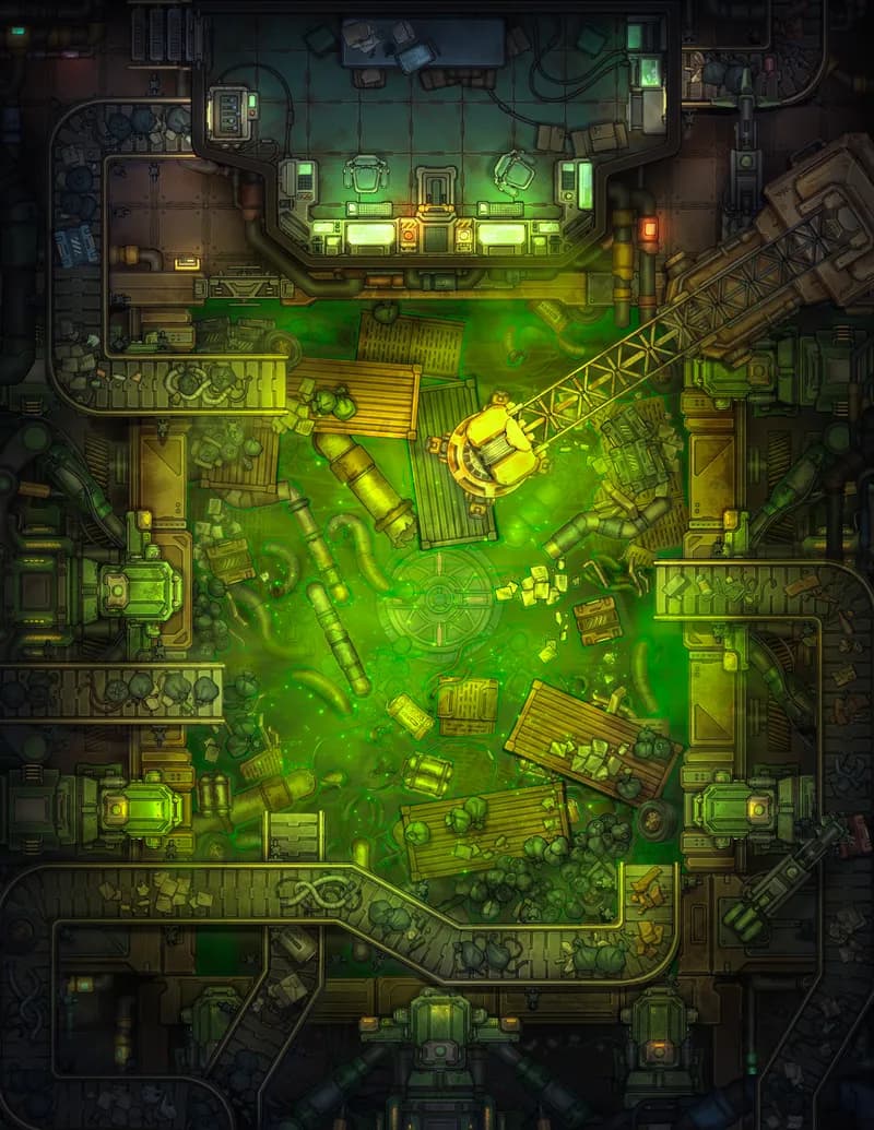Trash Compactor map, Toxic variant