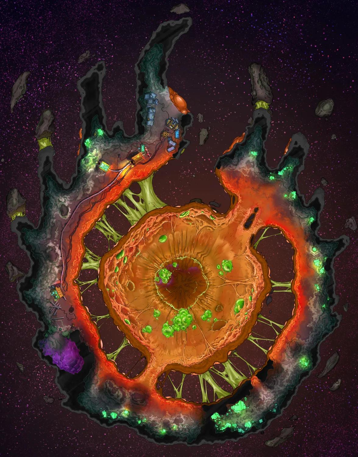 Slime Space Station map, Orange Interior variant