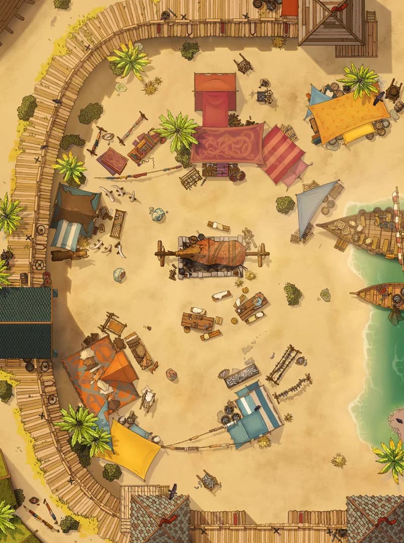 Viking Market map, Desert variant