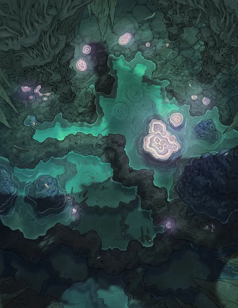 Healing Cave Spring map, Looming Shadow variant