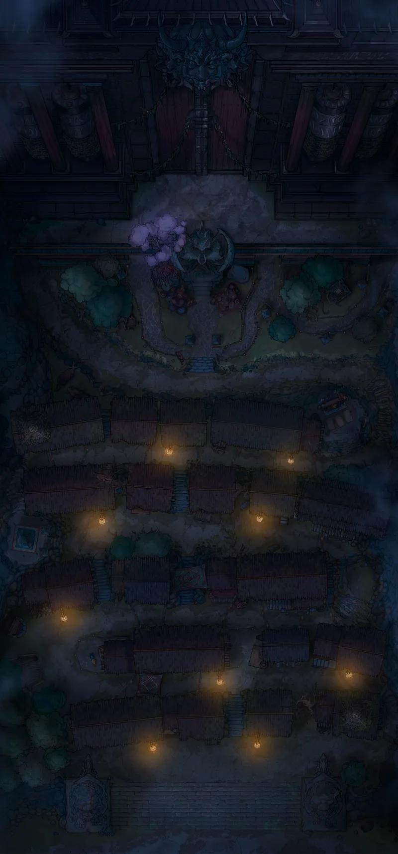 The Forbidden Gates map, Original Night Lights variant