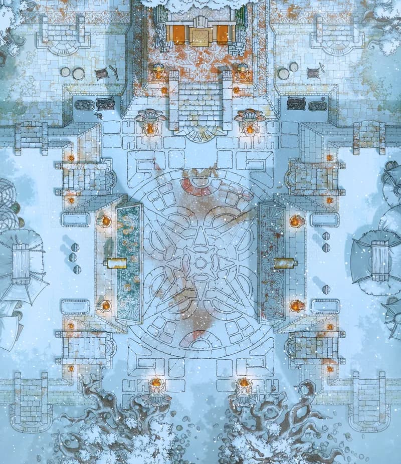 Sacred Ballcourt map, Winter variant