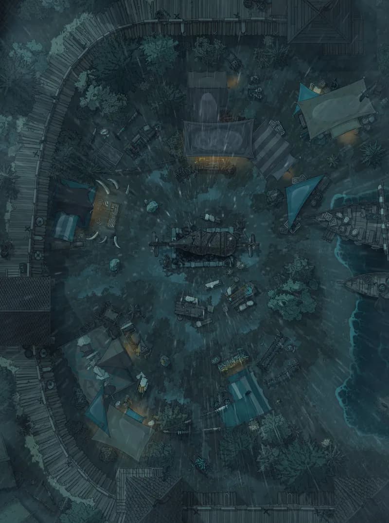 Viking Market map, Rain variant