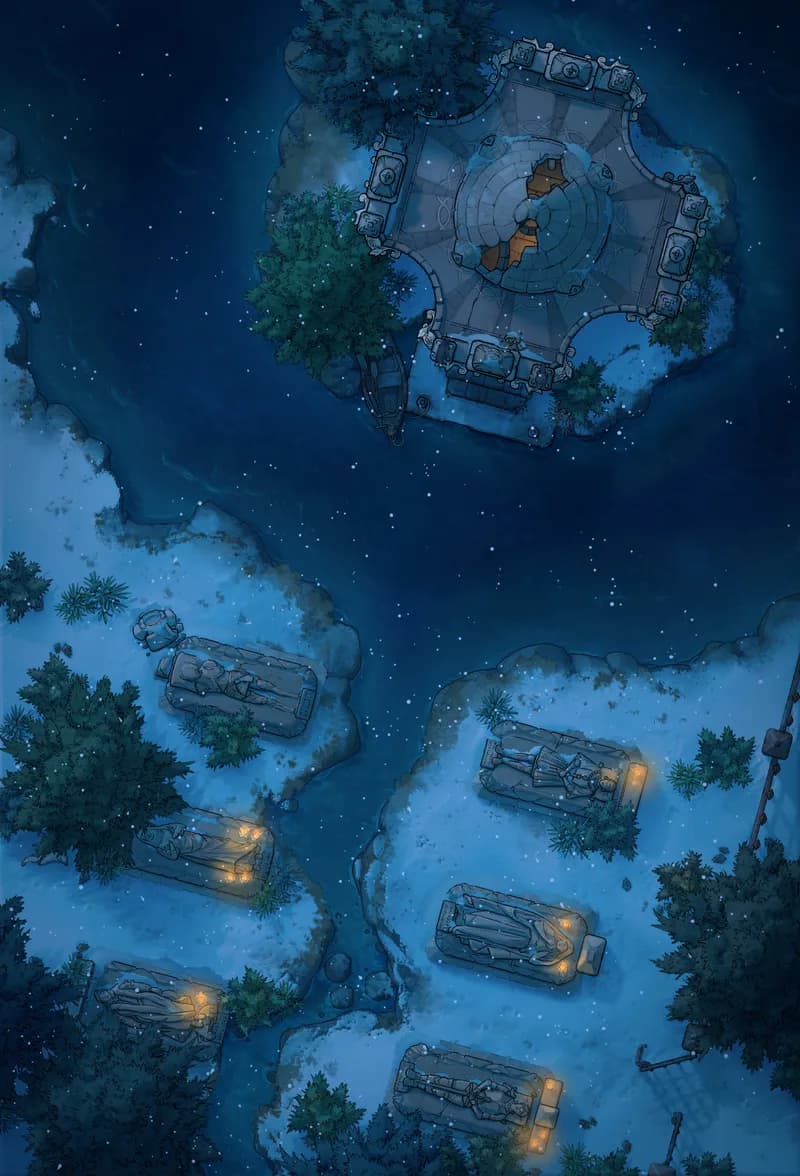 Frozen Tombs map, Original Night variant