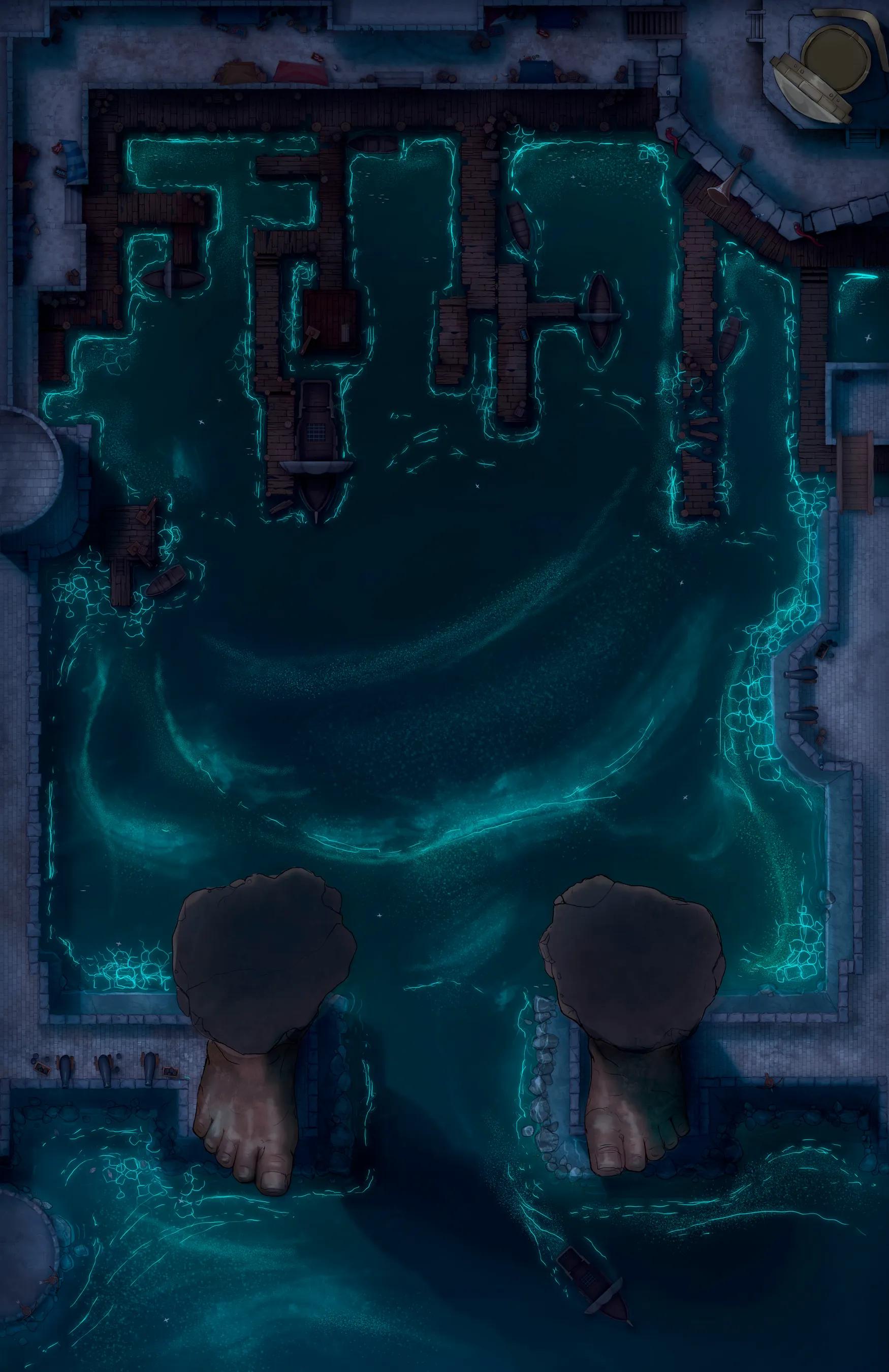 Colossus Port map, Bioluminescent variant