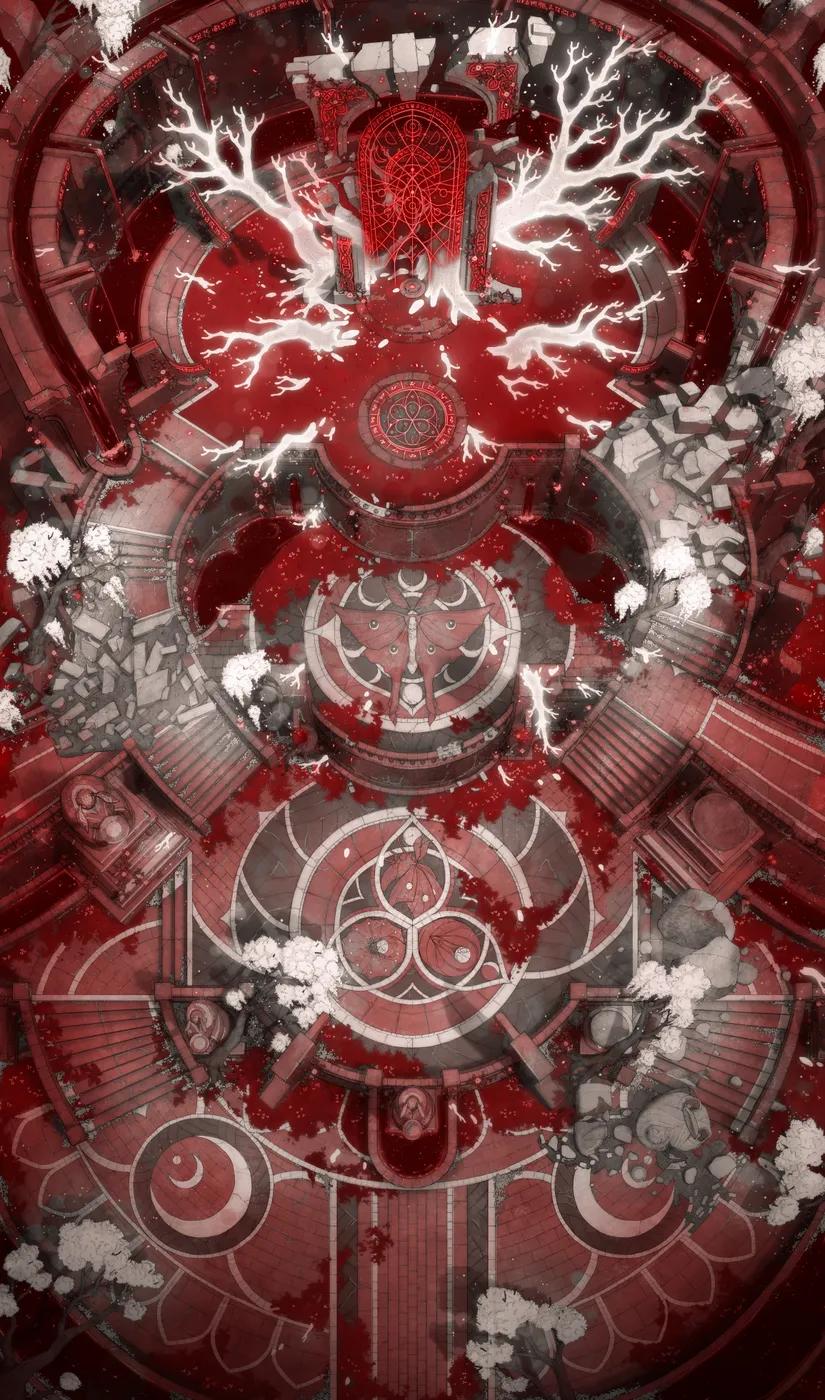 Moth God Temple map, Blood Moth Temple variant