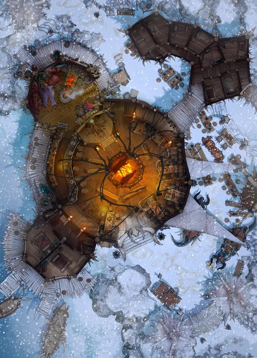 Orc Mess Hall map, Winter variant