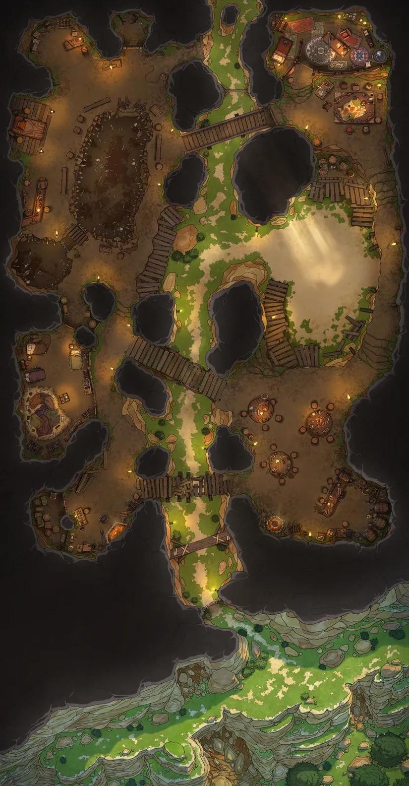 Secret Cave Hideout map, Duck Vs Crab variant