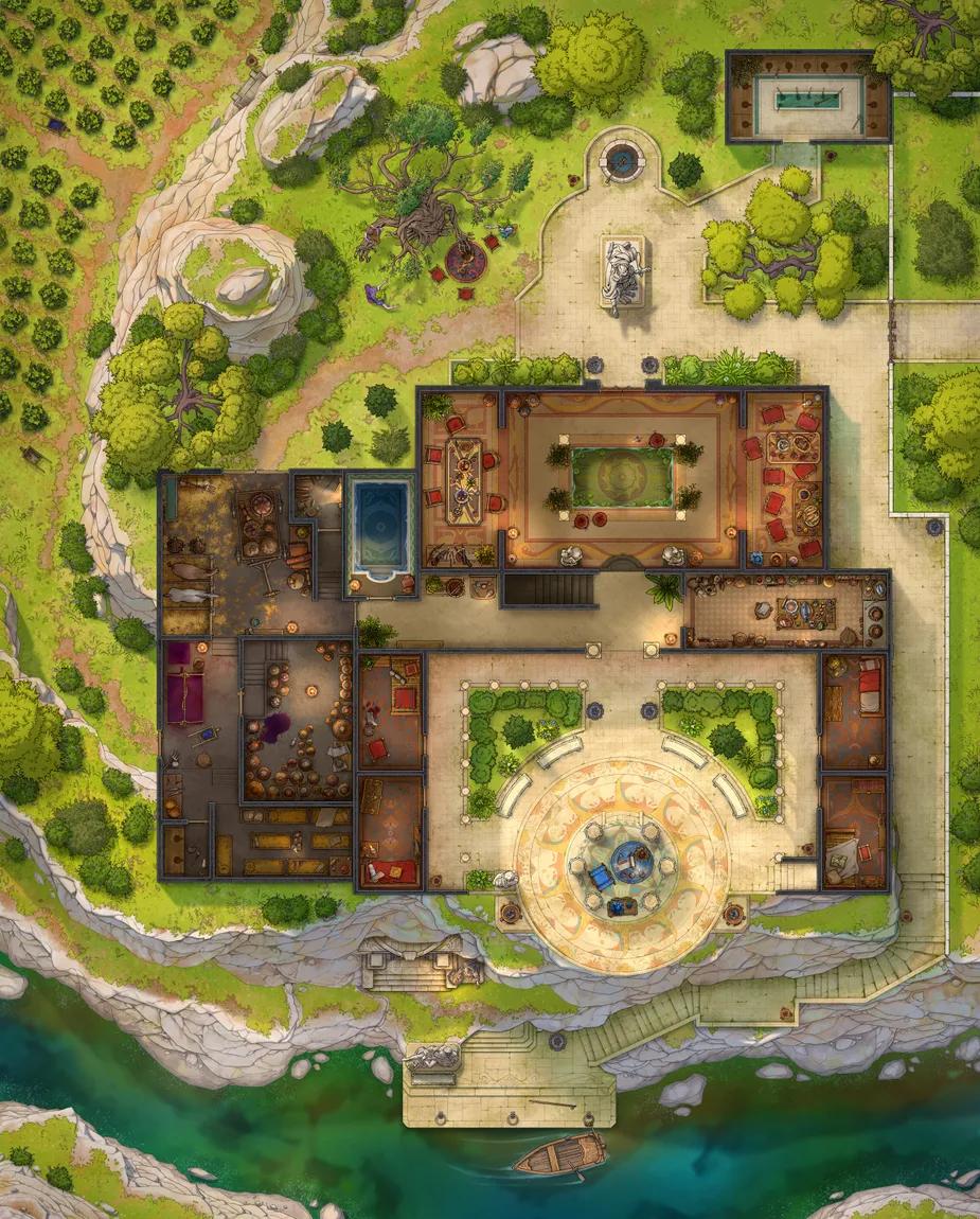 Archon's Villa map, Original Day variant