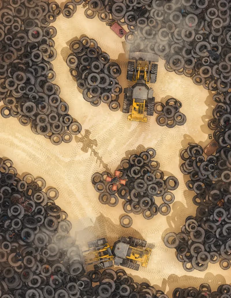 Tyre Yard map, Original Day variant