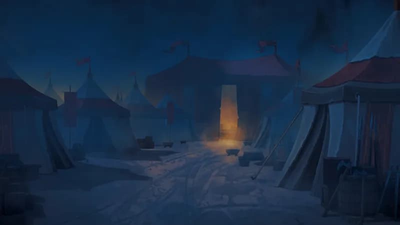 Medieval War Tents map, Fog variant