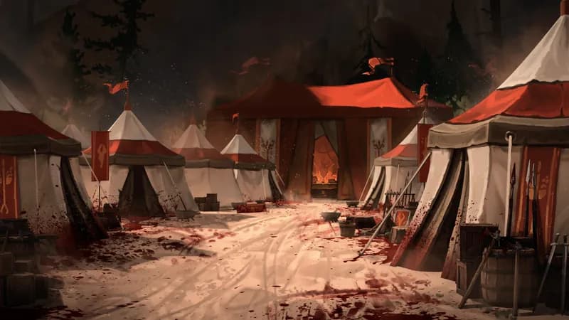 Medieval War Tents map, Massacre variant
