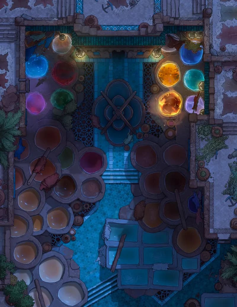 Magical Tannery map, Original Night variant