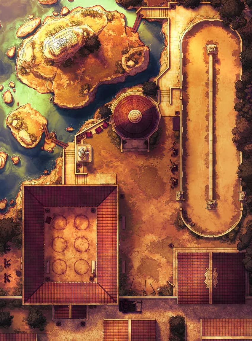 Training Grounds map, Sunset variant