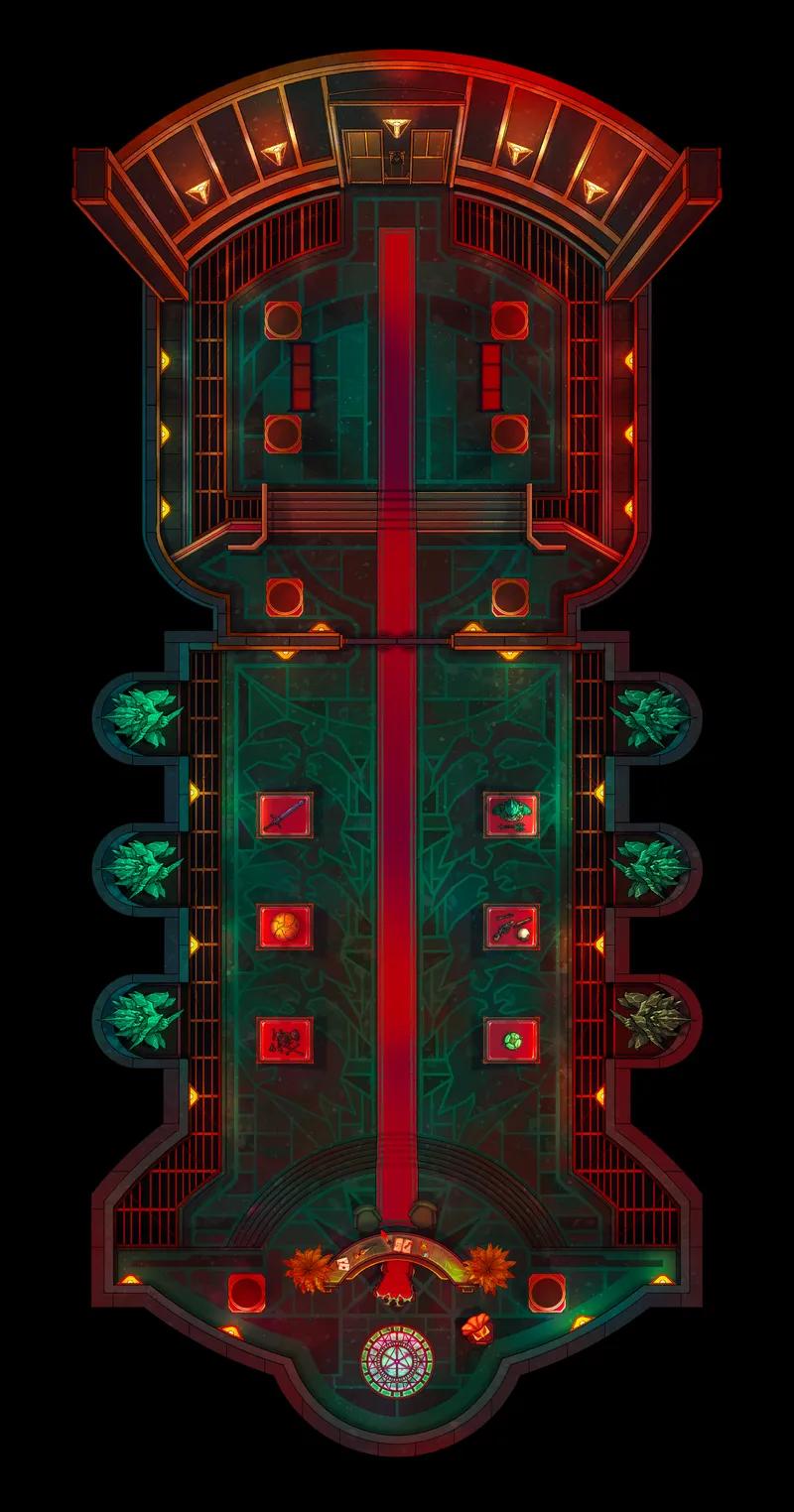 Wizard Bank Interior map, Floor B2 Alarm variant