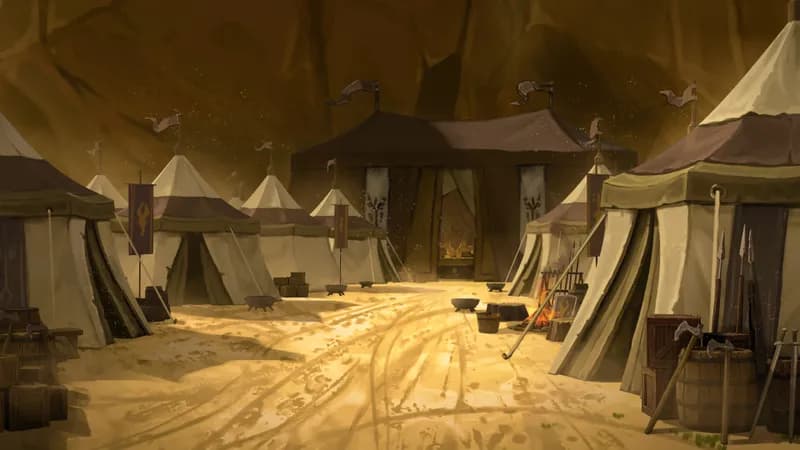 Medieval War Tents map, Desert variant