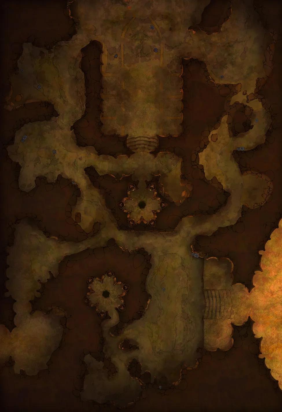 Elder Brain Sacrum Shrine map, Desert variant