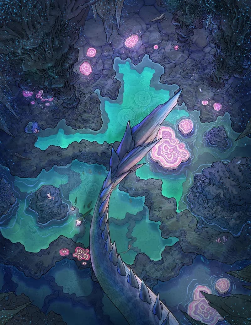 Healing Cave Spring map, Dragons Lair variant