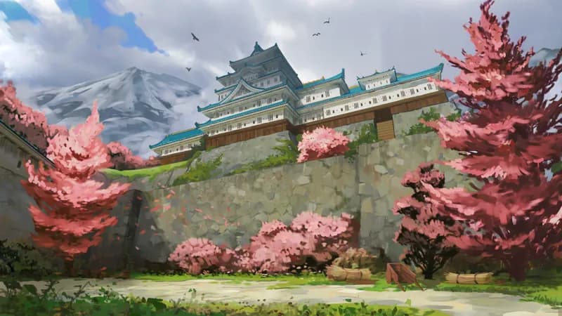 Japanese Castle map, Spring variant