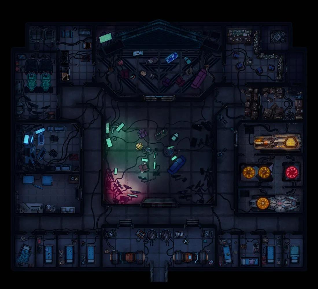 Hacker Base map, Low Power Mode variant