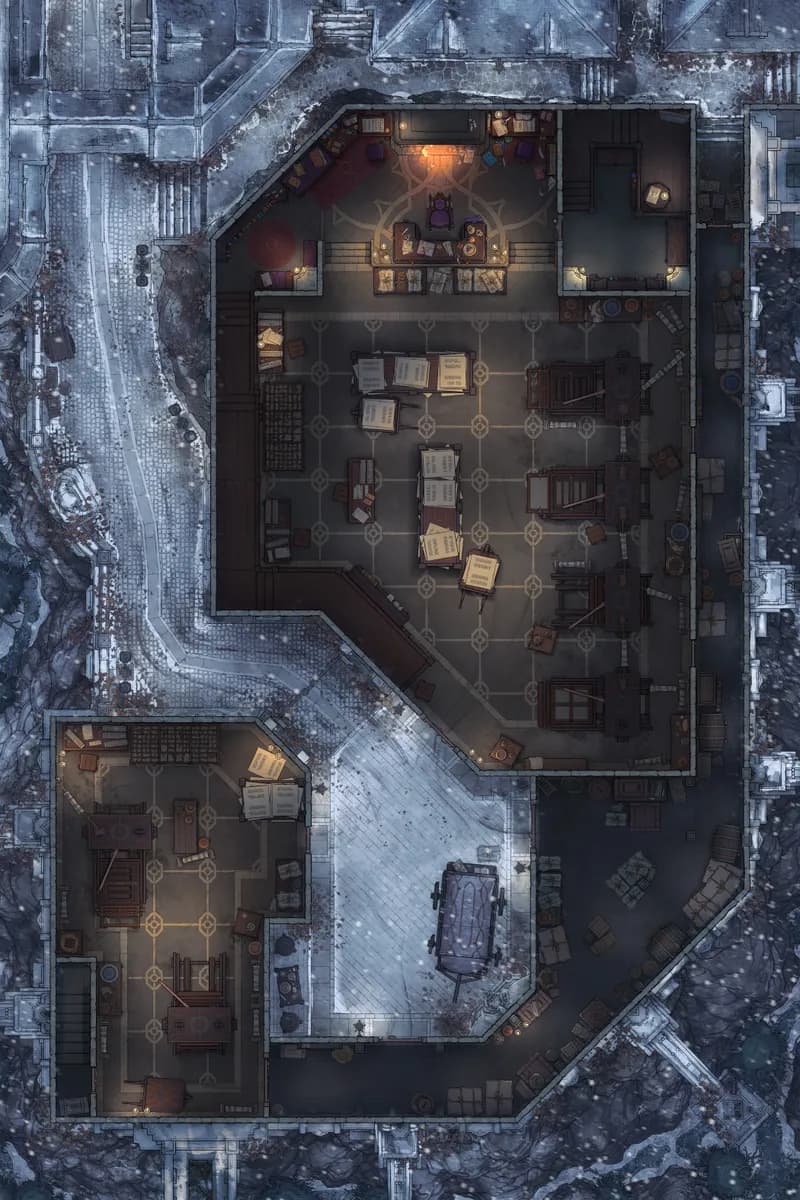 Printing Press map, Winter variant