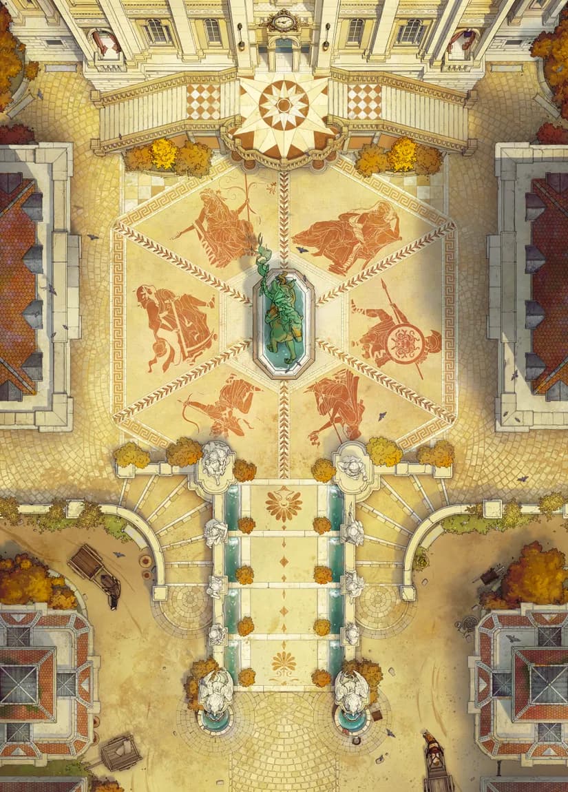 Grand Duke's Plaza map, Autumn variant