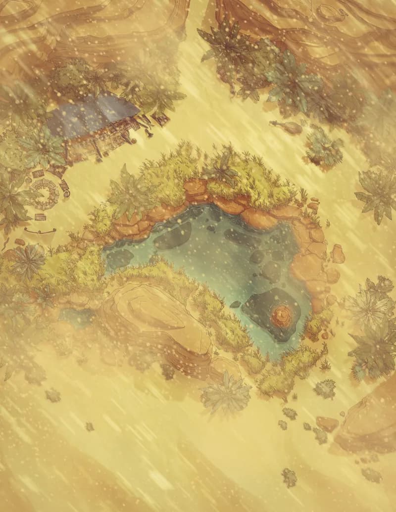 Verdant Oasis map, Sandstorm variant