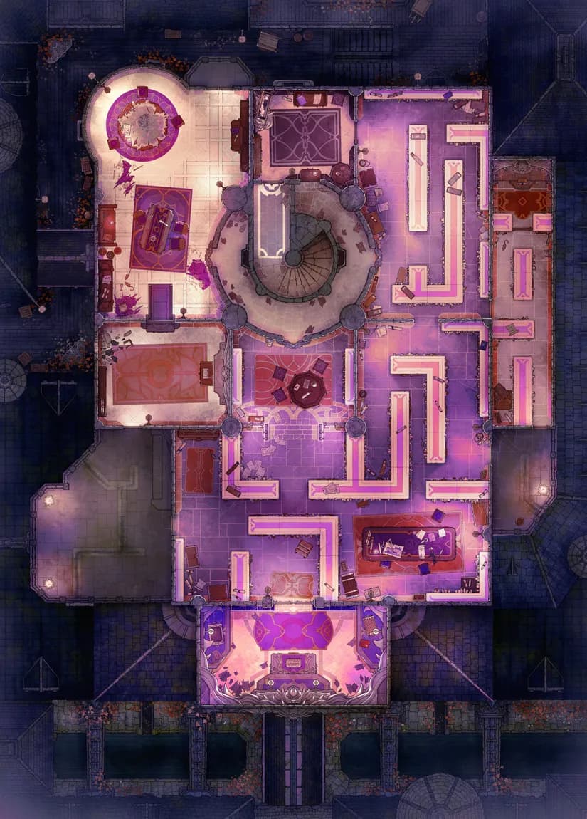 Muniment Chamber map, Arcane variant