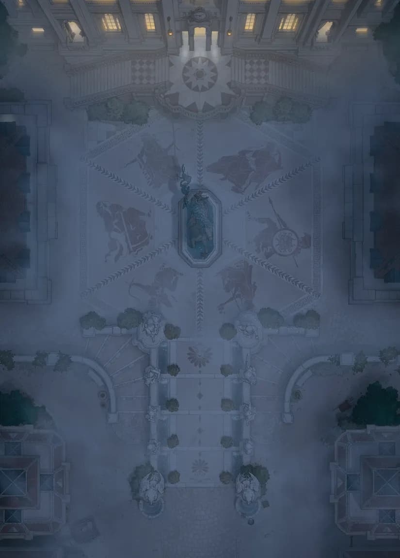 Grand Duke's Plaza map, Fog variant