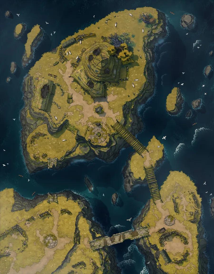 Druid Islands map, Abandoned variant