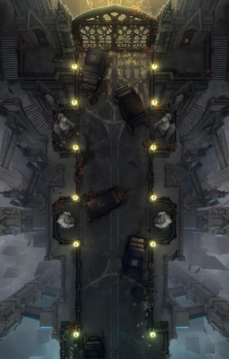 Processional Avenue map, Original Night variant