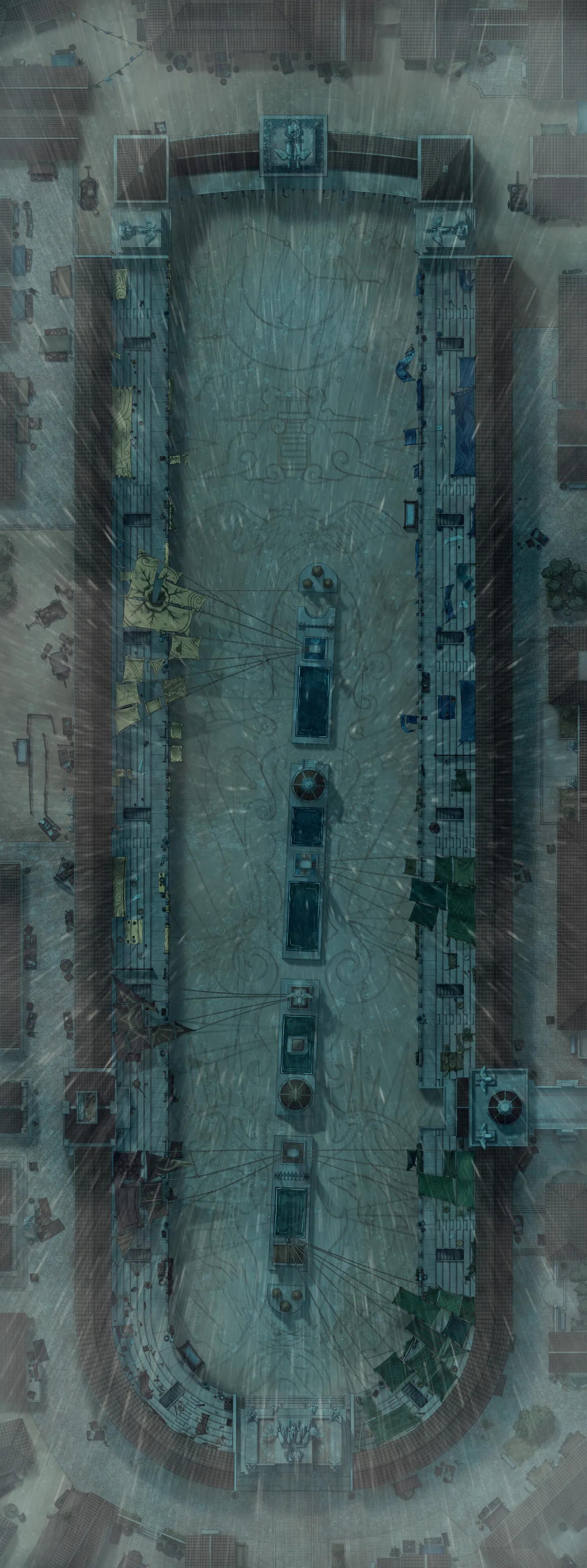 Hippodrome map, Rain variant