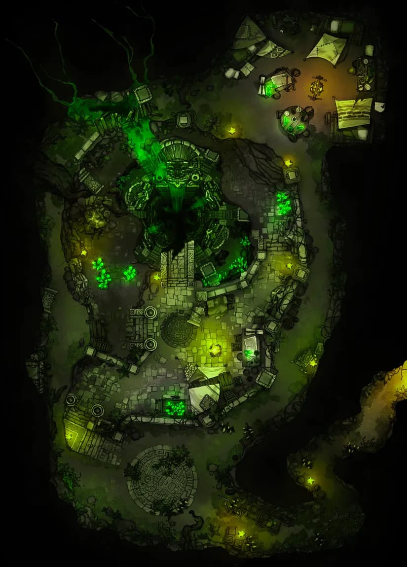 Jungle Cave Tunnel map, Toxic variant