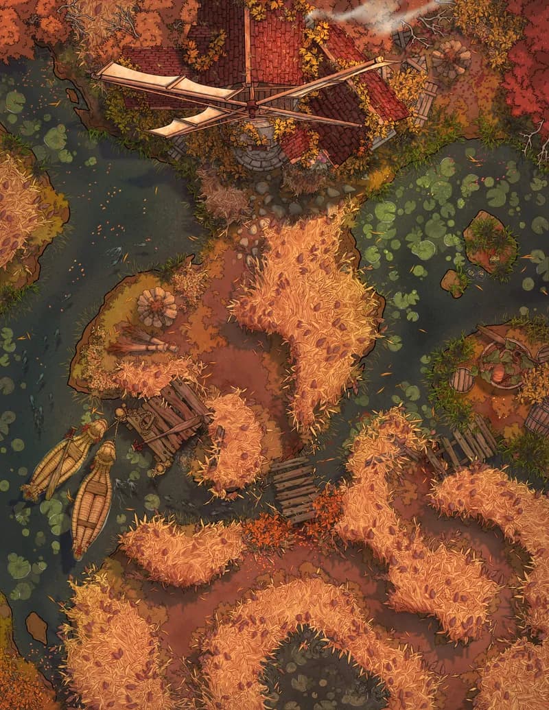 Mellow Marshland Mill map, Autumn variant