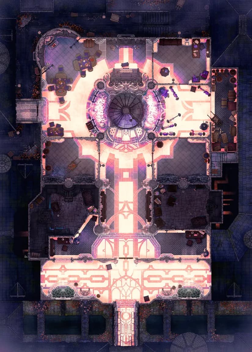 Calefactory map, Arcane variant