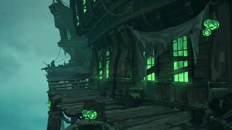 Haunted Dockside Tavern map, Sky variant