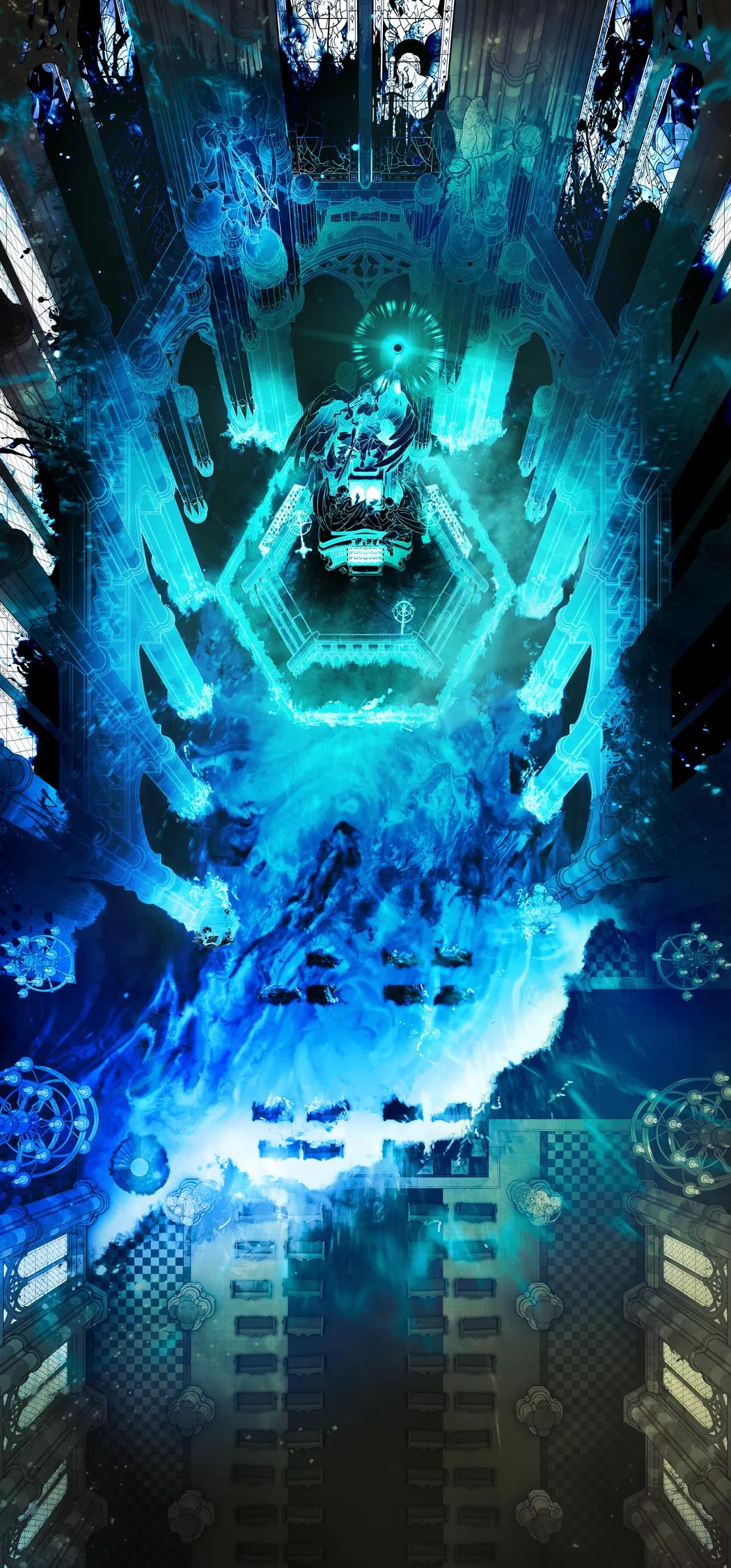 Grand Cathedral Interior map, Hades variant